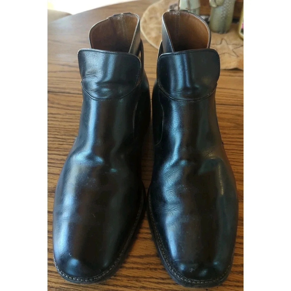 Vintage CHURCH'S CHEANEY Black Monk Strap Boots US Size 9 Made in England